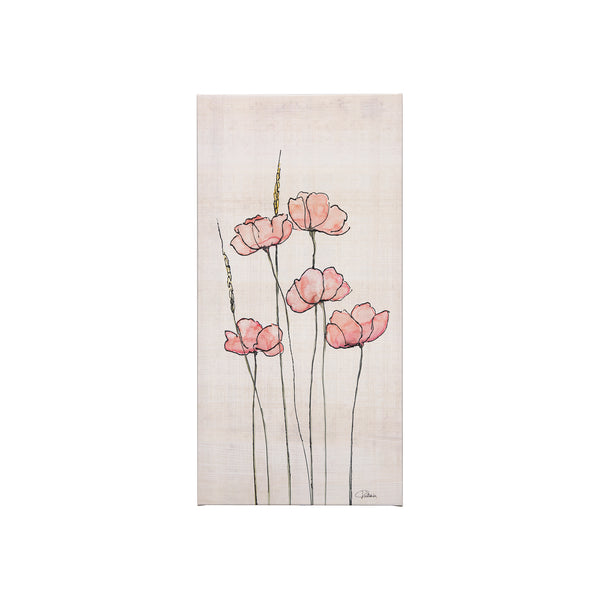 Meadow flowers II by Mercana Studio a Hand Embellished Textured Canvas