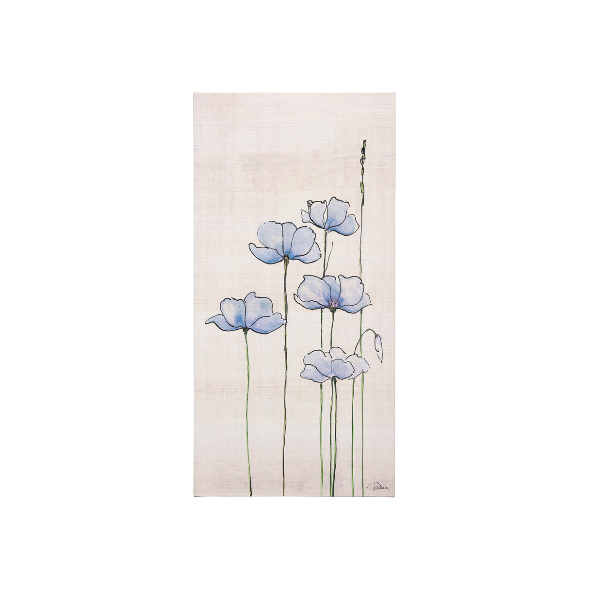 Meadow flowers IV by Mercana Studio a Hand Embellished Textured Canvas from Mercana - Luna Furniture