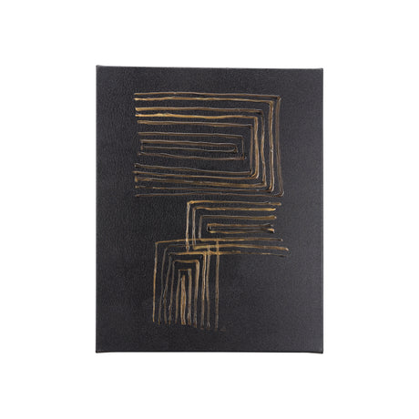 Lines I by Mercana Studio a Hand Embellished Textured Canvas from Mercana - Luna Furniture