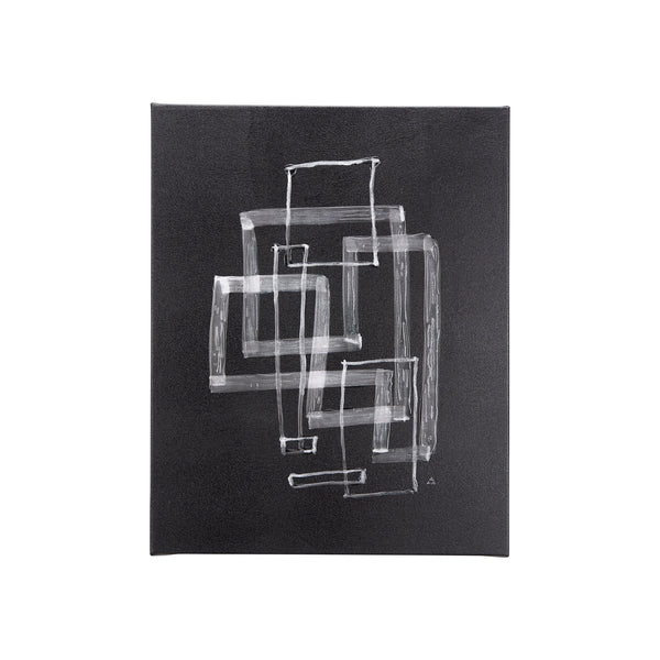Lines III by Mercana Studio a Hand Embellished Textured Canvas