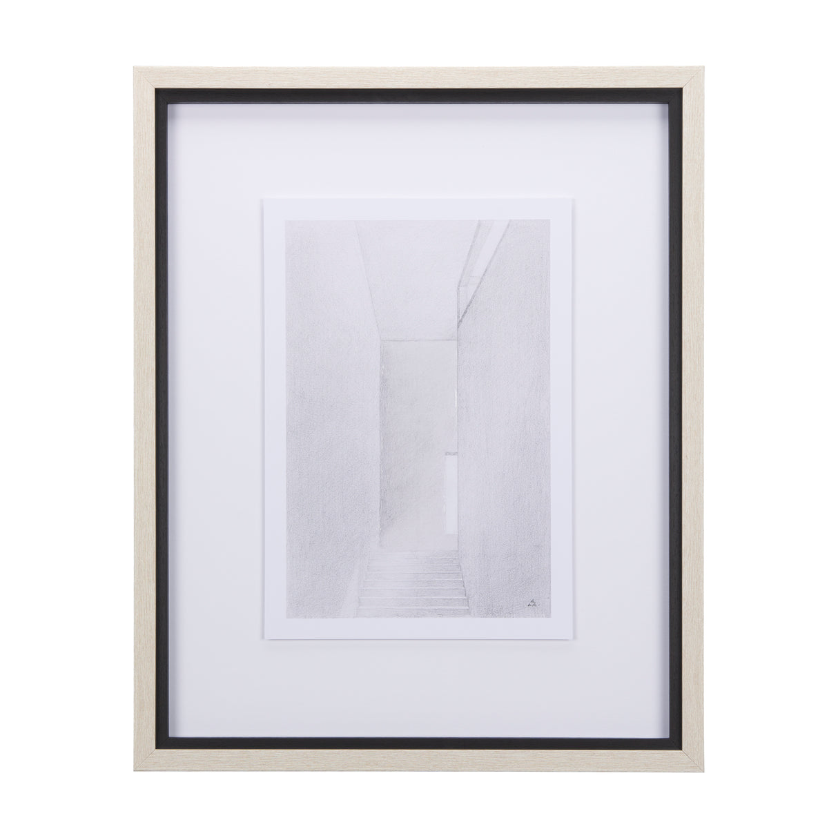 Corridor I by Mercana Studio a Hand Embellished Textured Framed Art Print Matted under Glass from Mercana - Luna Furniture