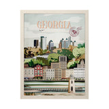 Georgia Go USA (L) by Mercana Studio a Hand Embellished Decograph Framed Art Print from Mercana - Luna Furniture