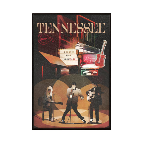 Tennessee Go USA (SM) by Mercana Studio a Hand Embellished Decograph Framed Art Print from Mercana - Luna Furniture