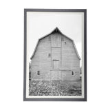 Grey & White Barn Ii by Mercana Studio Hand Embellished Textured Framed Photo Art Print Matted under from Mercana - Luna Furniture