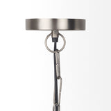 Leighton 15.0L x 15.0W x 20.0H Antique Nickel Pendant Light from Mercana - Luna Furniture