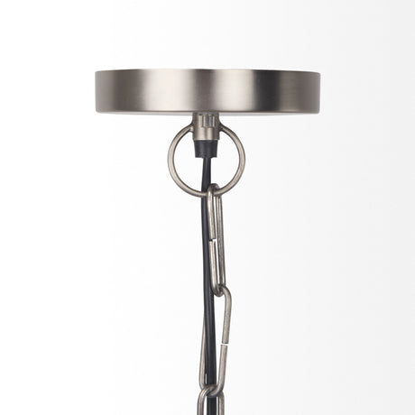 Leighton 15.0L x 15.0W x 20.0H Antique Nickel Pendant Light from Mercana - Luna Furniture