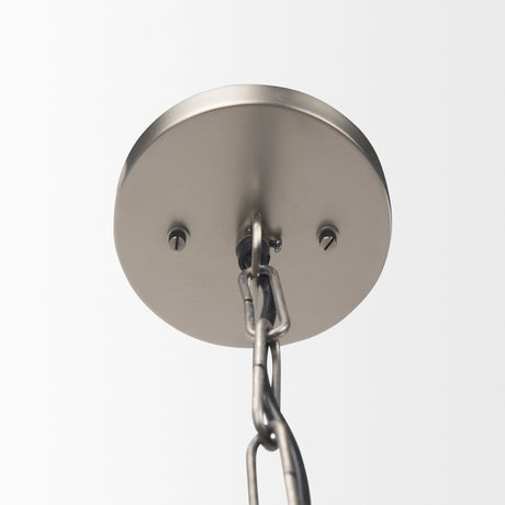 Leighton 15.0L x 15.0W x 20.0H Antique Nickel Pendant Light from Mercana - Luna Furniture