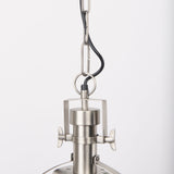 Leighton 15.0L x 15.0W x 20.0H Antique Nickel Pendant Light from Mercana - Luna Furniture