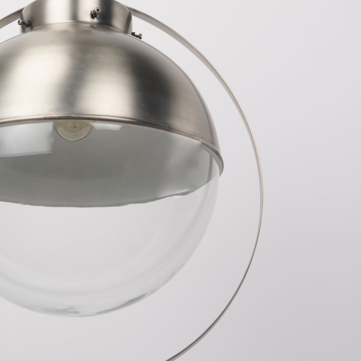 Leighton 15.0L x 15.0W x 20.0H Antique Nickel Pendant Light from Mercana - Luna Furniture