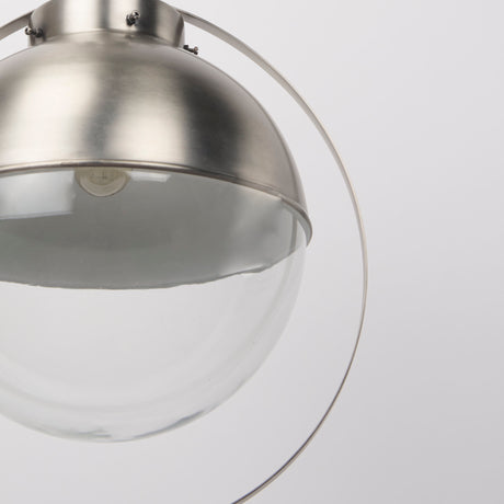 Leighton 15.0L x 15.0W x 20.0H Antique Nickel Pendant Light from Mercana - Luna Furniture