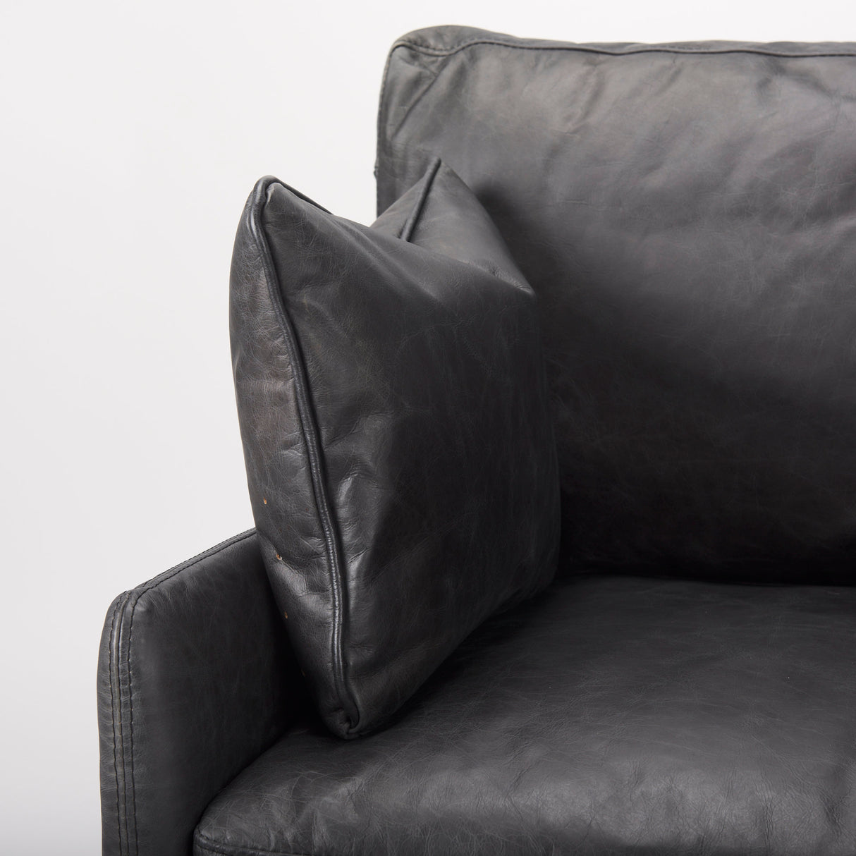 Cochrane 34.5L x 33.0W x 32.5H Black Leather Wrapped Chair from Mercana - Luna Furniture