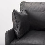 Cochrane 34.5L x 33.0W x 32.5H Black Leather Wrapped Chair from Mercana - Luna Furniture