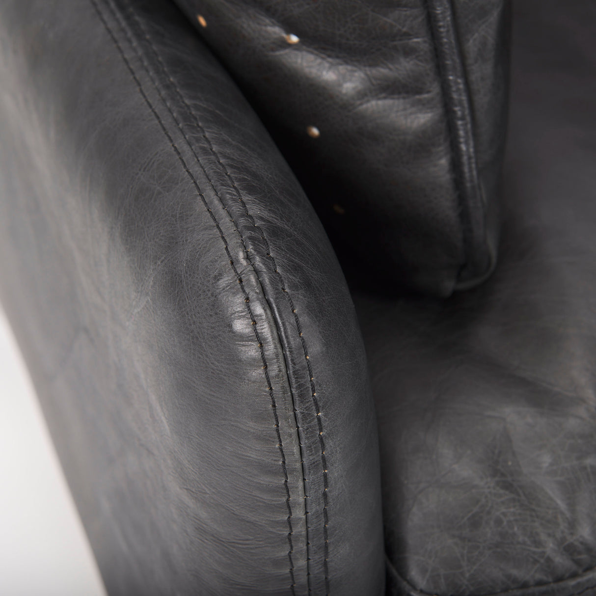 Cochrane 34.5L x 33.0W x 32.5H Black Leather Wrapped Chair from Mercana - Luna Furniture