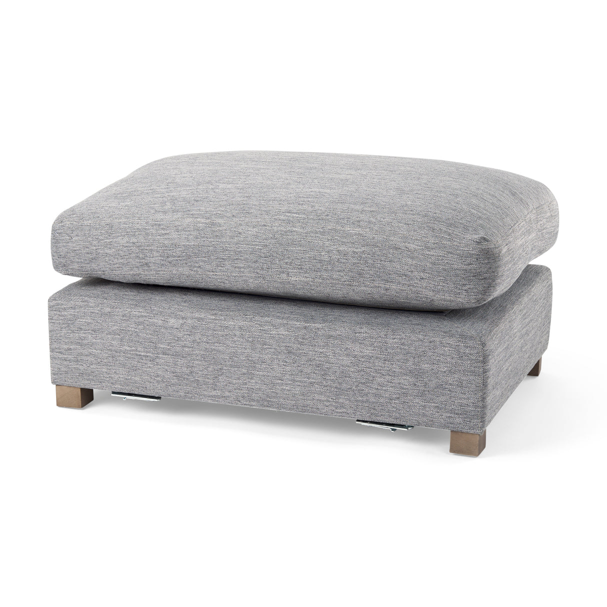 Valence 38.6L x 26.0W x 17.7H Castlerock Gray 2/3 Ottoman Sectional Piece from Mercana - Luna Furniture