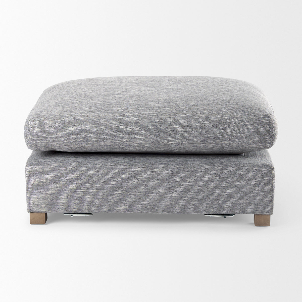 Valence 38.6L x 26.0W x 17.7H Castlerock Gray 2/3 Ottoman Sectional Piece from Mercana - Luna Furniture