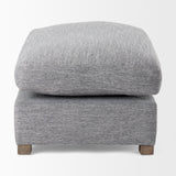 Valence 38.6L x 26.0W x 17.7H Castlerock Gray 2/3 Ottoman Sectional Piece from Mercana - Luna Furniture