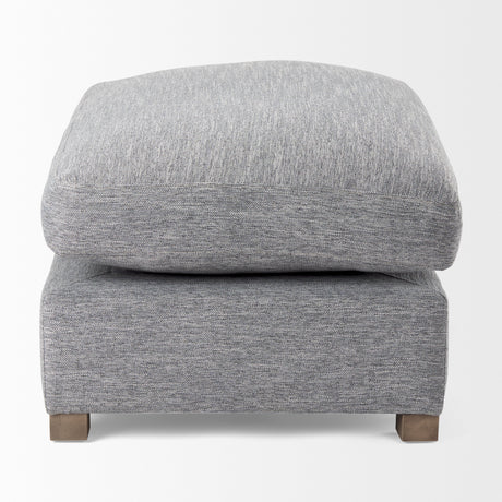 Valence 38.6L x 26.0W x 17.7H Castlerock Gray 2/3 Ottoman Sectional Piece from Mercana - Luna Furniture