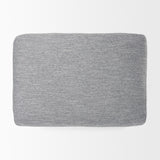 Valence 38.6L x 26.0W x 17.7H Castlerock Gray 2/3 Ottoman Sectional Piece from Mercana - Luna Furniture