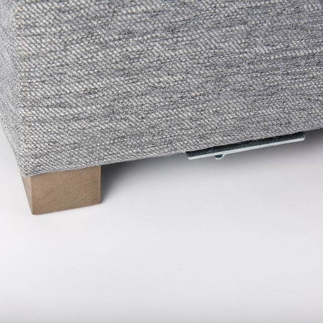 Valence 38.6L x 26.0W x 17.7H Castlerock Gray 2/3 Ottoman Sectional Piece from Mercana - Luna Furniture