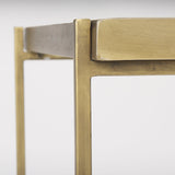 Trey Gold Metal W/Glass Accent Table from Mercana - Luna Furniture