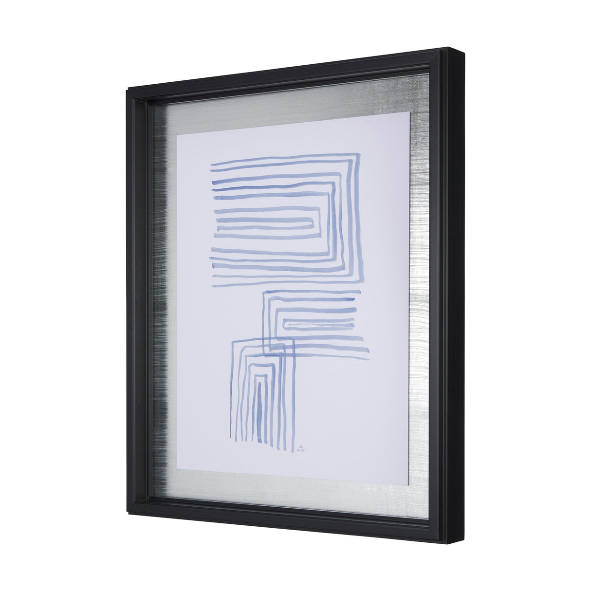 Lines I by Mercana Studio a Hand Embellished Textured Framed Art Print Matted under Glass from Mercana - Luna Furniture