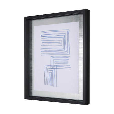 Lines I by Mercana Studio a Hand Embellished Textured Framed Art Print Matted under Glass from Mercana - Luna Furniture