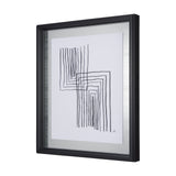 Lines II by Mercana Studio a Hand Embellished Textured Framed Art Print Matted under Glass from Mercana - Luna Furniture