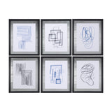 Lines II by Mercana Studio a Hand Embellished Textured Framed Art Print Matted under Glass from Mercana - Luna Furniture