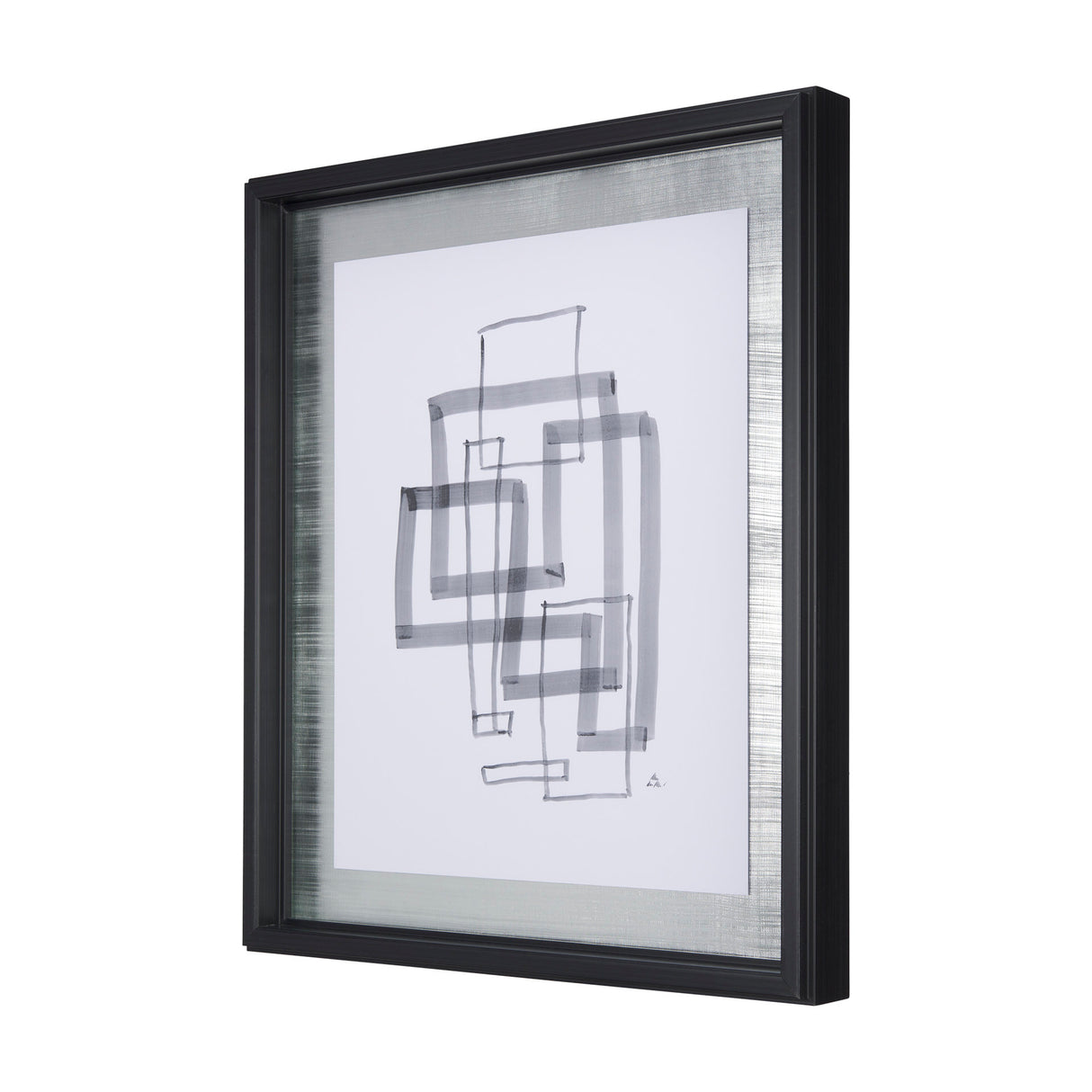 Lines III by Mercana Studio a Hand Embellished Textured Framed Art Print Matted under Glass from Mercana - Luna Furniture