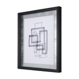 Lines III by Mercana Studio a Hand Embellished Textured Framed Art Print Matted under Glass from Mercana - Luna Furniture