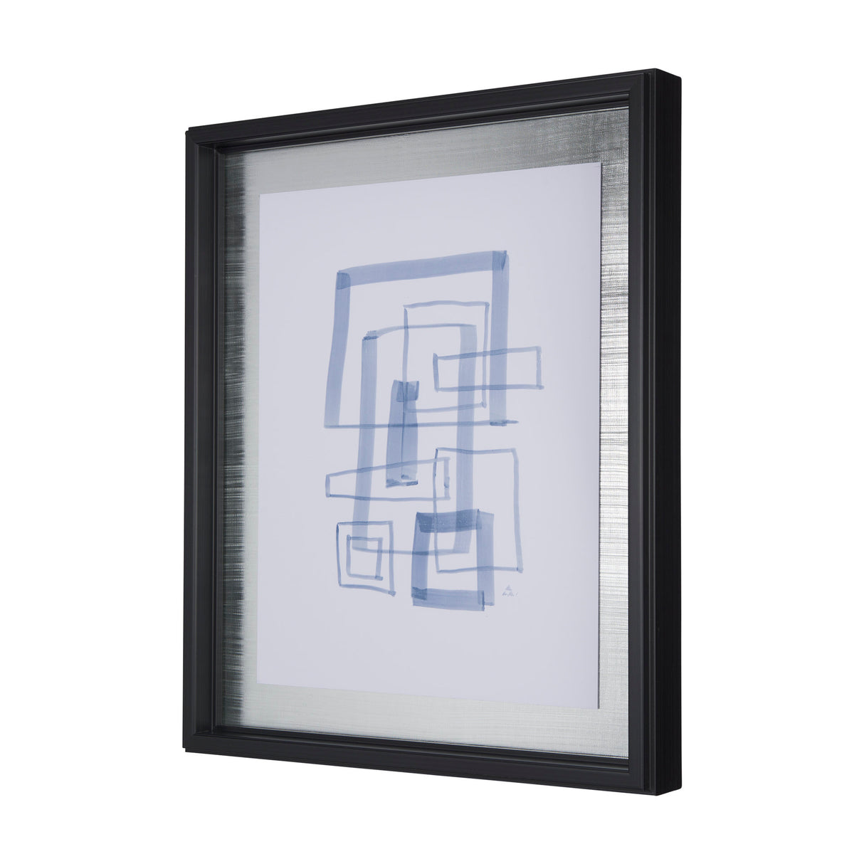 Lines IV by Mercana Studio a Hand Embellished Textured Framed Art Print Matted under Glass from Mercana - Luna Furniture