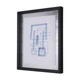 Lines IV by Mercana Studio a Hand Embellished Textured Framed Art Print Matted under Glass from Mercana - Luna Furniture