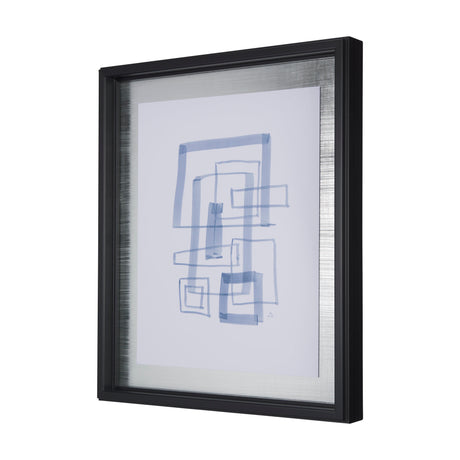 Lines IV by Mercana Studio a Hand Embellished Textured Framed Art Print Matted under Glass from Mercana - Luna Furniture