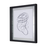 Lines VI by Mercana Studio a Hand Embellished Textured Framed Art Print Matted under Glass from Mercana - Luna Furniture