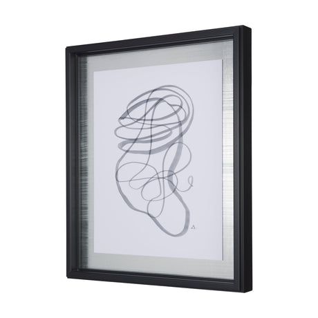 Lines VI by Mercana Studio a Hand Embellished Textured Framed Art Print Matted under Glass from Mercana - Luna Furniture