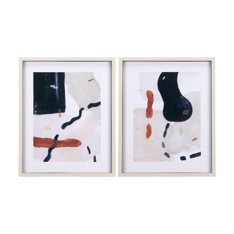 Color Blocks I by Mercana Studio a Hand Embellished Textured Framed Art Print Matted under Glass from Mercana - Luna Furniture
