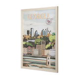 Georgia Go USA (XL) by Mercana Studio a Hand Embellished Decograph Framed Art Print under Glass from Mercana - Luna Furniture
