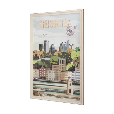 Georgia Go USA (XL) by Mercana Studio a Hand Embellished Decograph Framed Art Print under Glass from Mercana - Luna Furniture