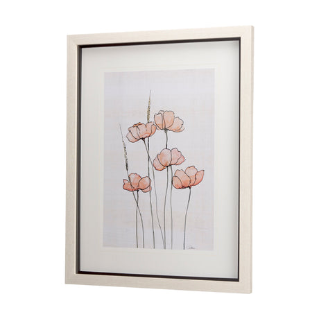 Meadow flowers II by Mercana Studio a Hand Embellished Textured Framed Art Print Matted under Glass from Mercana - Luna Furniture