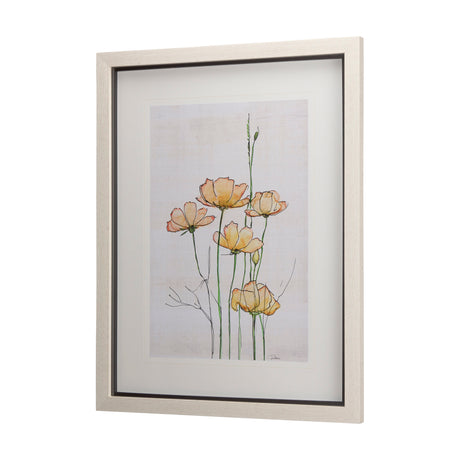 Meadow flowers III by Mercana Studio a Hand Embellished Textured Framed Art Print Matted under Glass from Mercana - Luna Furniture