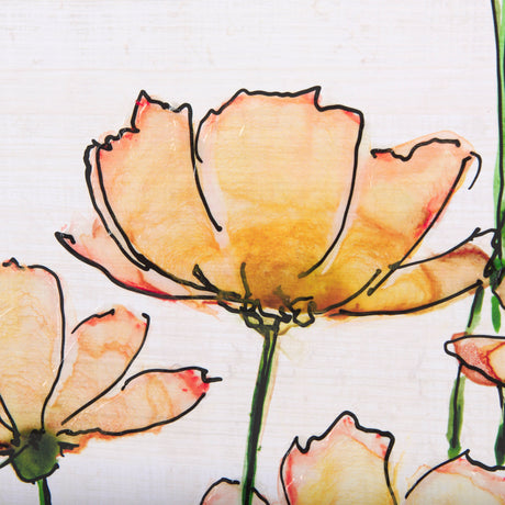 Meadow flowers III by Mercana Studio a Hand Embellished Textured Framed Art Print Matted under Glass from Mercana - Luna Furniture