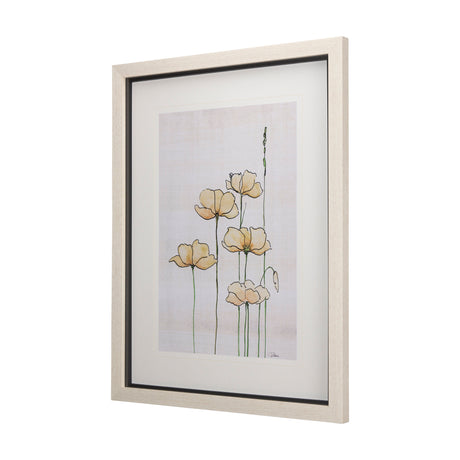 Meadow flowers IV by Mercana Studio a Hand Embellished Textured Framed Art Print Matted under Glass from Mercana - Luna Furniture