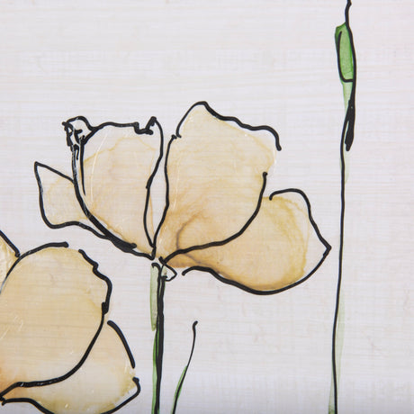 Meadow flowers IV by Mercana Studio a Hand Embellished Textured Framed Art Print Matted under Glass from Mercana - Luna Furniture