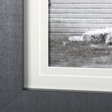 Grey & White Barn I by Mercana Studio Hand Embellished Textured Framed Photo Art Print Matted under from Mercana - Luna Furniture