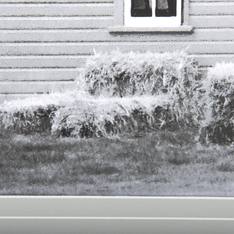 Grey & White Barn I by Mercana Studio Hand Embellished Textured Framed Photo Art Print Matted under from Mercana - Luna Furniture