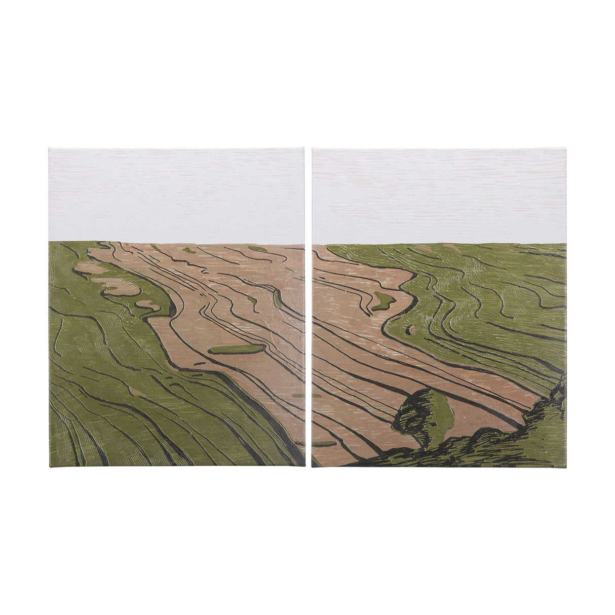 Farmland Spring I by Mercana Studio a Hand Embellished Textured Canvas from Mercana - Luna Furniture