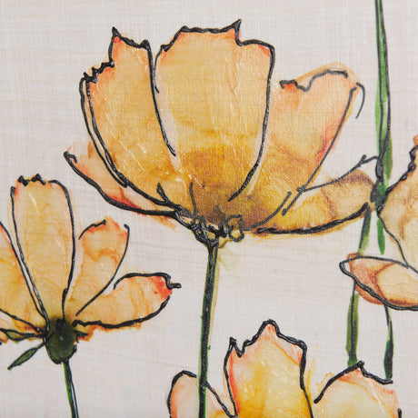 Meadow flowers III by Mercana Studio a Hand Embellished Textured Canvas from Mercana - Luna Furniture
