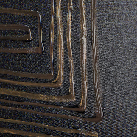 Lines I by Mercana Studio a Hand Embellished Textured Canvas from Mercana - Luna Furniture