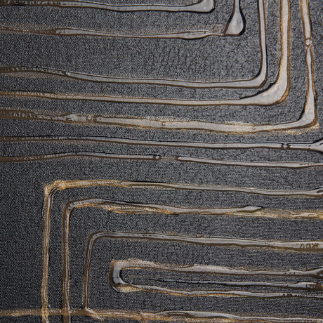 Lines I by Mercana Studio a Hand Embellished Textured Canvas from Mercana - Luna Furniture