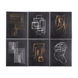 Lines V by Mercana Studio a Hand Embellished Textured Canvas from Mercana - Luna Furniture